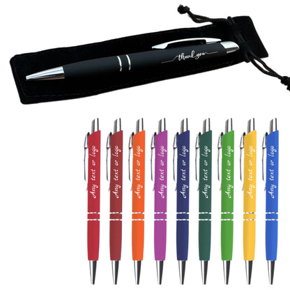 Premium Quality Personalised Engraved Luxury Metal Ballpoint Pen with Next Day Delivery