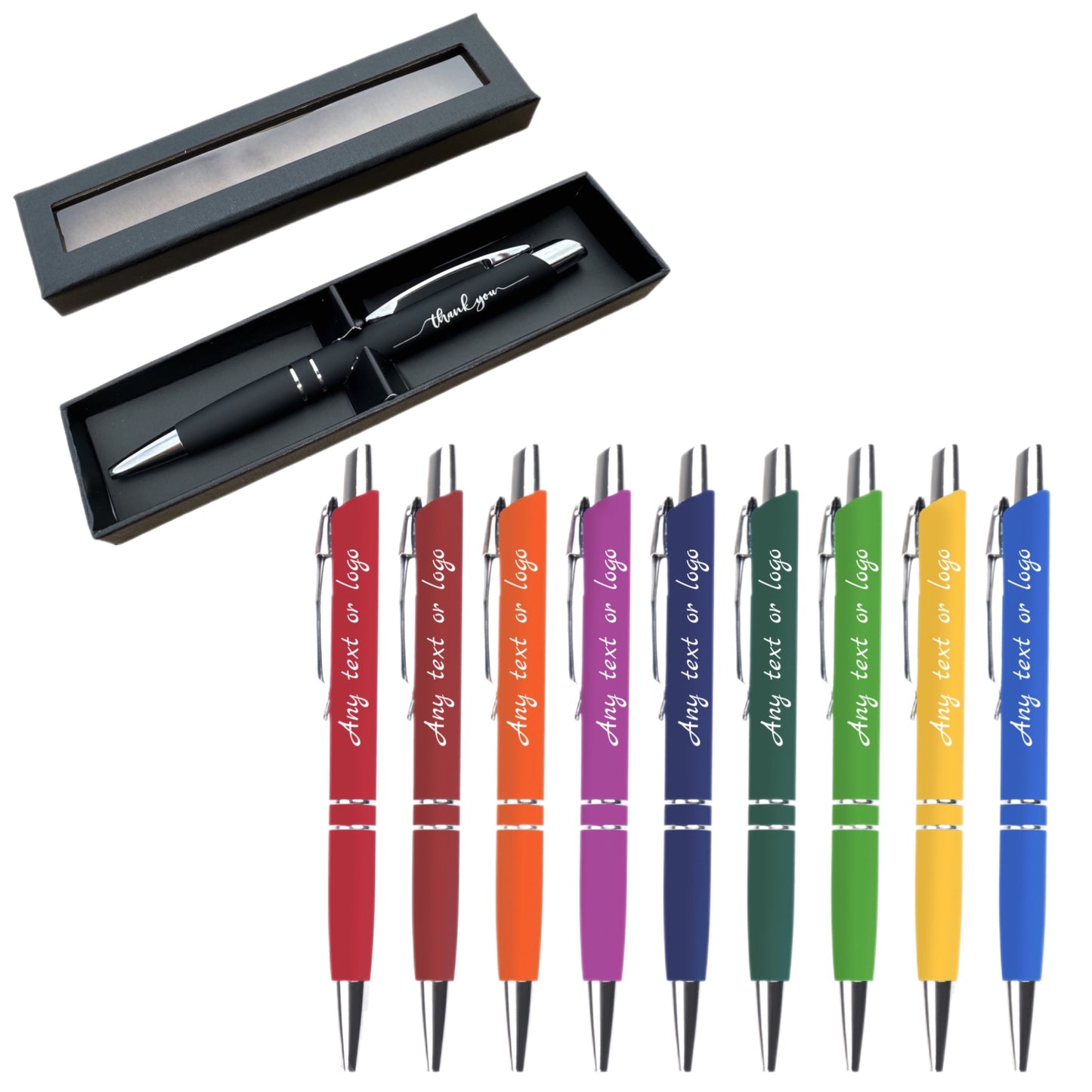 Premium Quality Personalised Engraved Luxury Metal Ballpoint Pen with Next Day Delivery