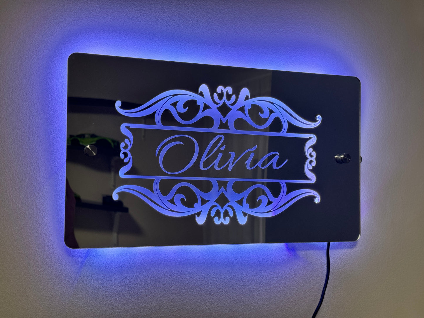 Home Decor with Our Exquisite Personalised Name Mirror