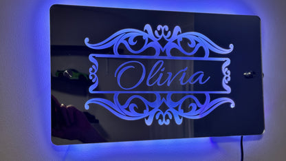 Home Decor with Our Exquisite Personalised Name Mirror