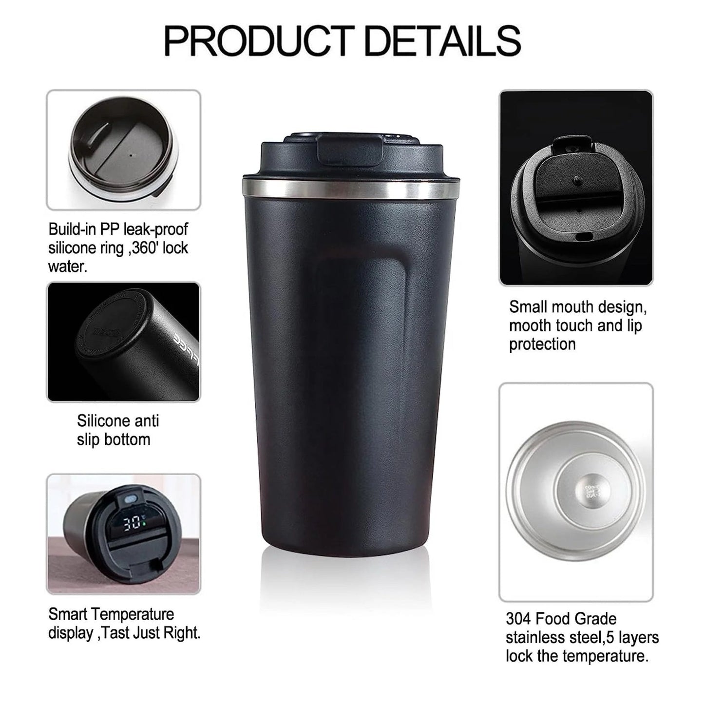 Personalised Smart Coffee Cup - 380ml!