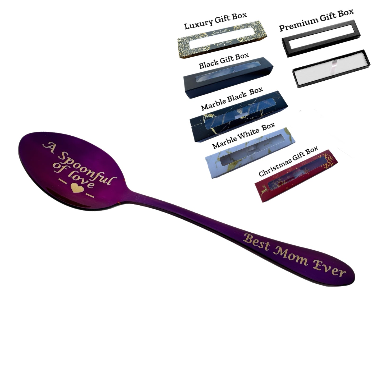 Personalised Engraved Teaspoon – Custom Text on Handle & Bowl