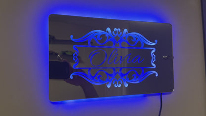 Home Decor with Our Exquisite Personalised Name Mirror